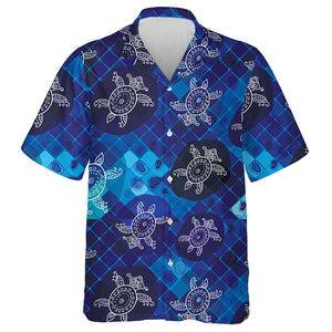 Abstract Style Turtle On The Mosaic Background Hawaiian Shirt, Hawaiian Shirt Gift, Christmas Gift