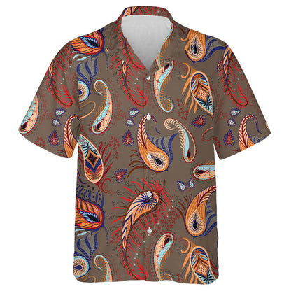 Beautiful Paisley Illustration Small Flower Branches Art Pattern Hawaiian Shirt, Hawaiian Shirt Gift, Christmas Gift