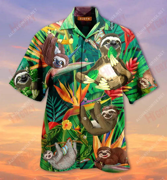 Don'T Hurry Be Happy Short Sleeve Shirt Summer Hawaiian T Shirts Tactical Hawaiian Shirt Hawaiian Shirt Pattern, Hawaiian Shirt Gift, Christmas Gift