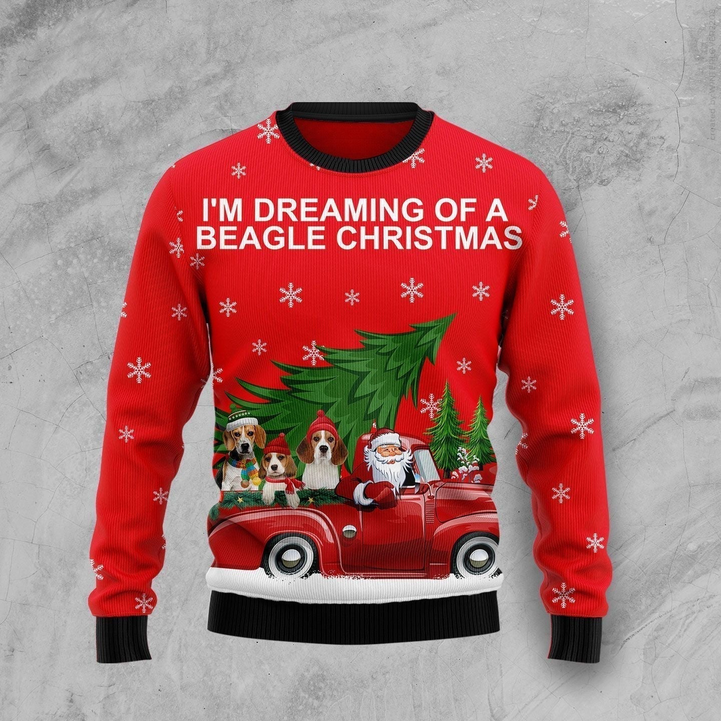 Beagle And Red Truck Ugly Christmas Sweater,Christmas Ugly Sweater,Christmas Gift,Gift Christmas 2022