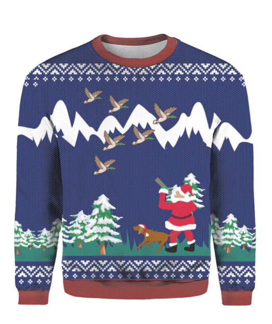 Duck Hunting Christmas Ugly Christmas Sweatshirt, Christmas Gift, Gift Christmas 2024