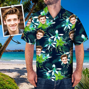 Lively Rainforest Theme Custom Photo Hawaiian Shirt, Hawaiian For Gift