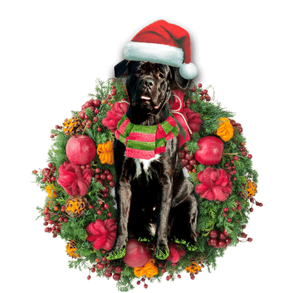 Cane Corso Christmas Christmas Plastic Hanging Ornament, Happy Christmas Ornament, Christmas Gift, Christmas Decoration