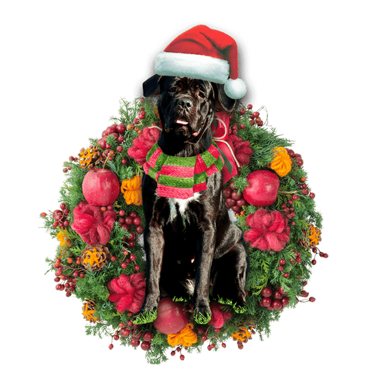 Cane Corso Christmas Christmas Plastic Hanging Ornament, Happy Christmas Ornament, Christmas Gift, Christmas Decoration