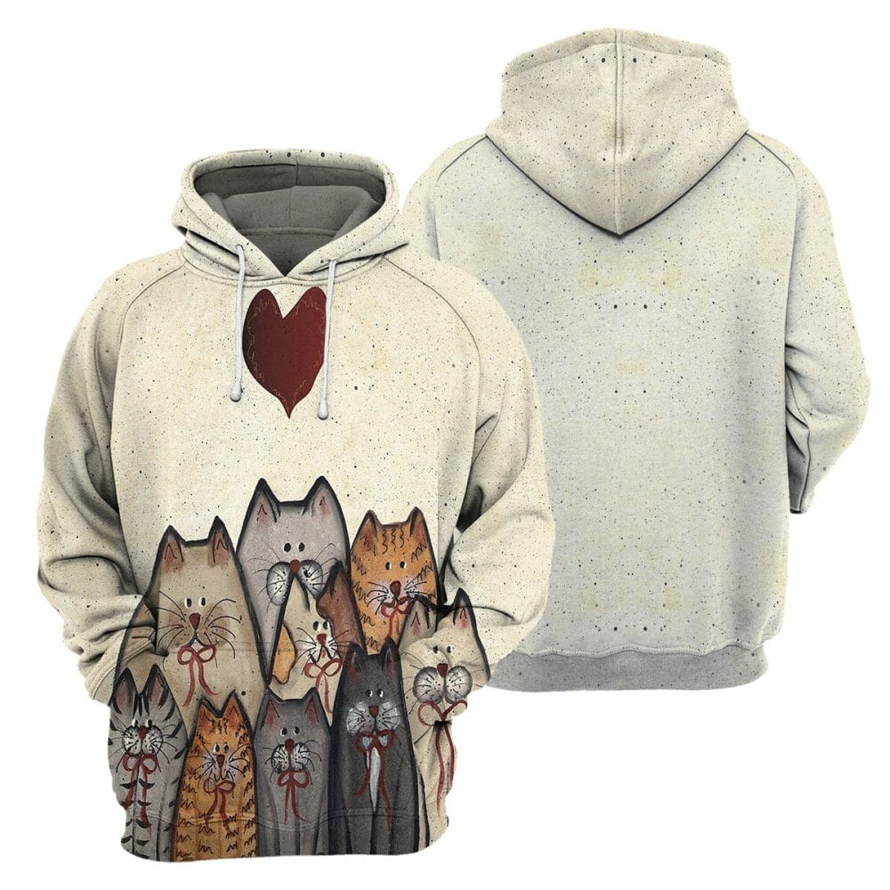 Cat - 3D All Over Printed Shirt Tshirt Hoodie Apparel