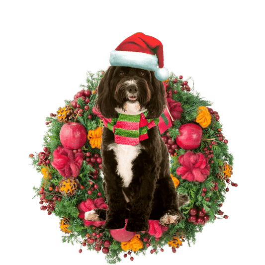 Cockapoo Christmas Ornament, Happy Christmas Ornament, Christmas Gift, Christmas Decoration