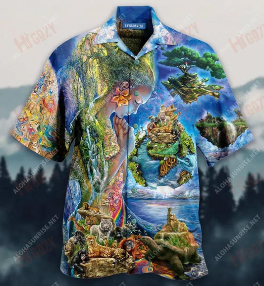 Natural Environment Short Hawaiian Shirt Ocean Tropical Shirts Hawaiian Crazy Shirts Hawaiian Shirts For Men, Hawaiian Shirt Gift, Christmas Gift