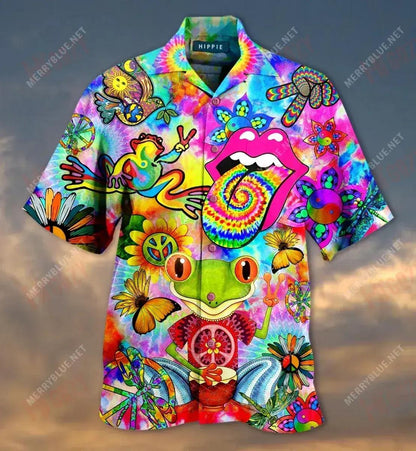 Hippie Feeling Groovy Short Hawaiian Shirt Hobbies Short Sleeve Tactical Hawaiian Shirt Hawaiian Shirt Pattern, Hawaiian Shirt Gift, Christmas Gift