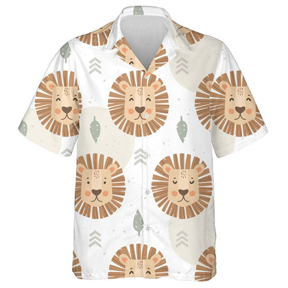The Face Of A Lion With Different Emotions Hawaiian Shirt,Hawaiian Shirt Gift, Christmas Gift