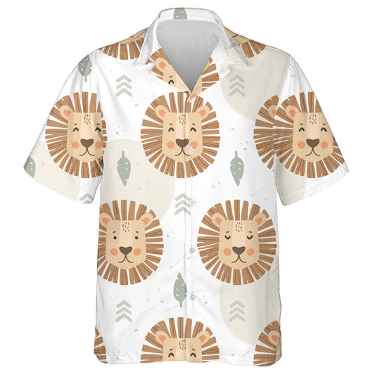 The Face Of A Lion With Different Emotions Hawaiian Shirt,Hawaiian Shirt Gift, Christmas Gift