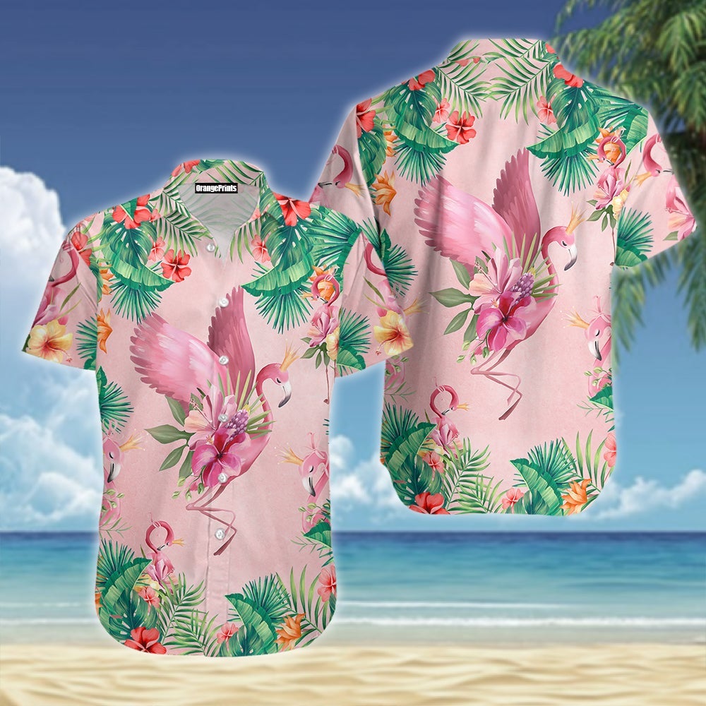 Flamingo Hawaiian Shirt  Hawaiian Shirt For Men  Hawaiian Shirt For Women, Hawaiian Shirt Gift, Christmas Gift