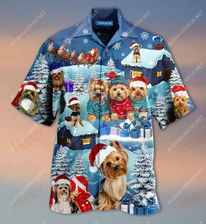 Yorkshire Through The Snow Short Hawaiian Shirt Hobbies Hawaiian T Shirts Custom Hawaiian Shirts Hawaiian Shirts For Women, Hawaiian Shirt Gift, Christmas Gift
