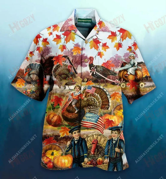 Give Thanks Thanksgiving 2020 Short Short Sleeve Shirt Vacation Hawaiian T Shirts Best Hawaiian Shirts Hawaiian Shirt Pattern, Hawaiian Shirt Gift, Christmas Gift