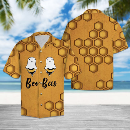 Boo Bee Hawaiian Shirt,Hawaiian Shirt Gift, Christmas Gift