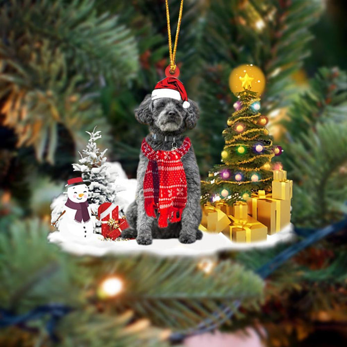 Ornament- Schnoodle Christmas Ornament Dog Ornament, Car Ornament, Christmas Ornament, Pet Love Gift, Christmas Gift