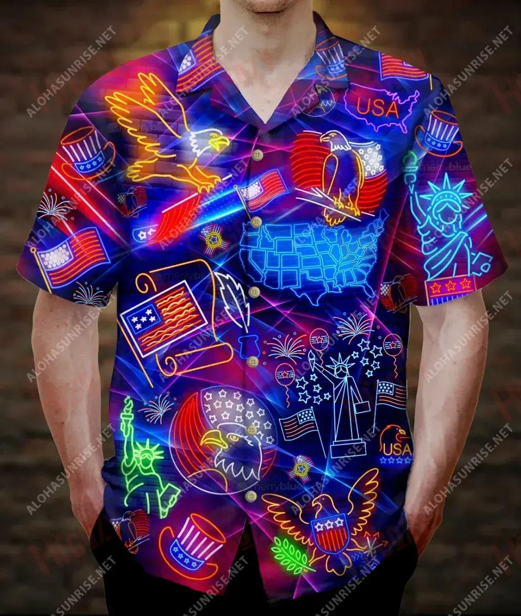 Happy 4 Of July Independence Day Unisex Short Sleeve Shirt Hobbies Hawaiian T Shirts Tactical Hawaiian Shirt Hawaiian Shirt Pattern, Hawaiian Shirt Gift, Christmas Gift