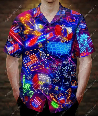 Happy 4 Of July Independence Day Unisex Short Sleeve Shirt Hobbies Hawaiian T Shirts Tactical Hawaiian Shirt Hawaiian Shirt Pattern, Hawaiian Shirt Gift, Christmas Gift