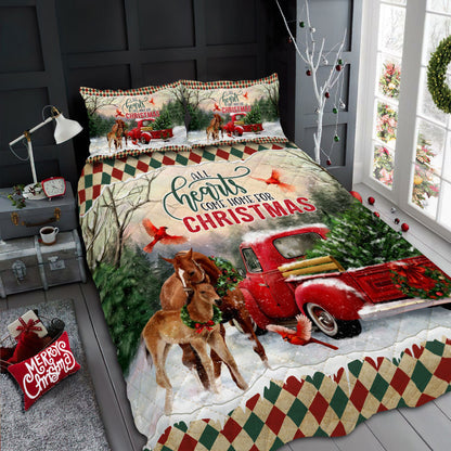 Cattle Bedding Merry Christmas Cattle Cow Quilt Bedding Set Bedroom Set Bedlinen 3D ,Bedding Christmas Gift,Bedding Set Christmas