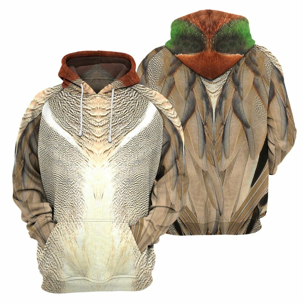 Green Winged Teal - 3D All Over Printed Shirt Tshirt Hoodie Apparel