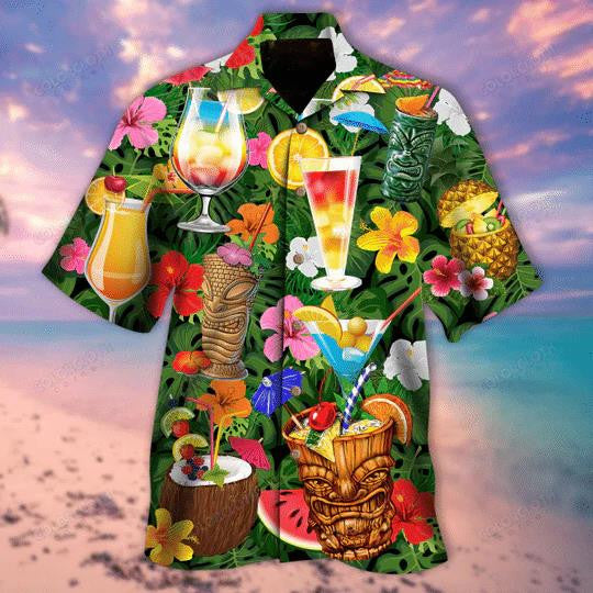 Save Water Drink Cocktail Gift For Summer Lovers Hawaiian Shirt, Hawaiian Shirt Gift, Christmas Gift