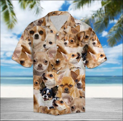 Chihuahua Hawaiian Shirt, Hawaiian Shirt Gift, Christmas Gift