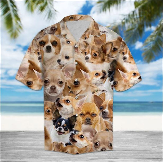 Chihuahua Hawaiian Shirt, Hawaiian Shirt Gift, Christmas Gift