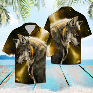 Awesome Wolf Think About Future Hawaiian Shirt, Hawaiian For Gift