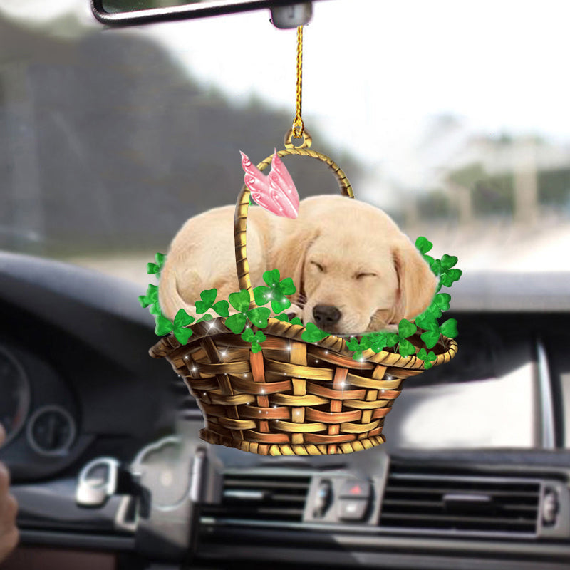 Labrador retriever Ornaments, Dog Sleeping Lucky Ornaments For Cars, Christmas Decoration