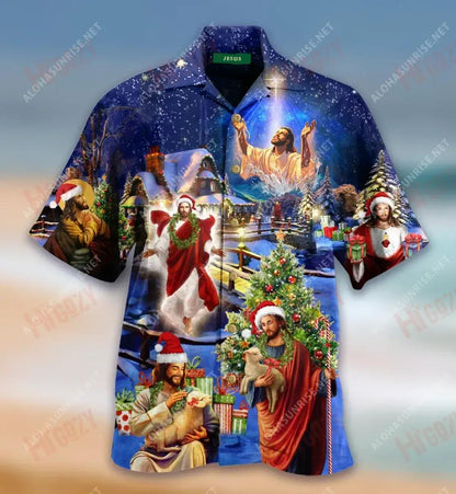 Christmas Begins With Christ Unisex Short Hawaiian Shirt Hobbies Hawaiian T Shirts Tactical Hawaiian Shirt Hawaiian Shirts For Women, Hawaiian Shirt Gift, Christmas Gift