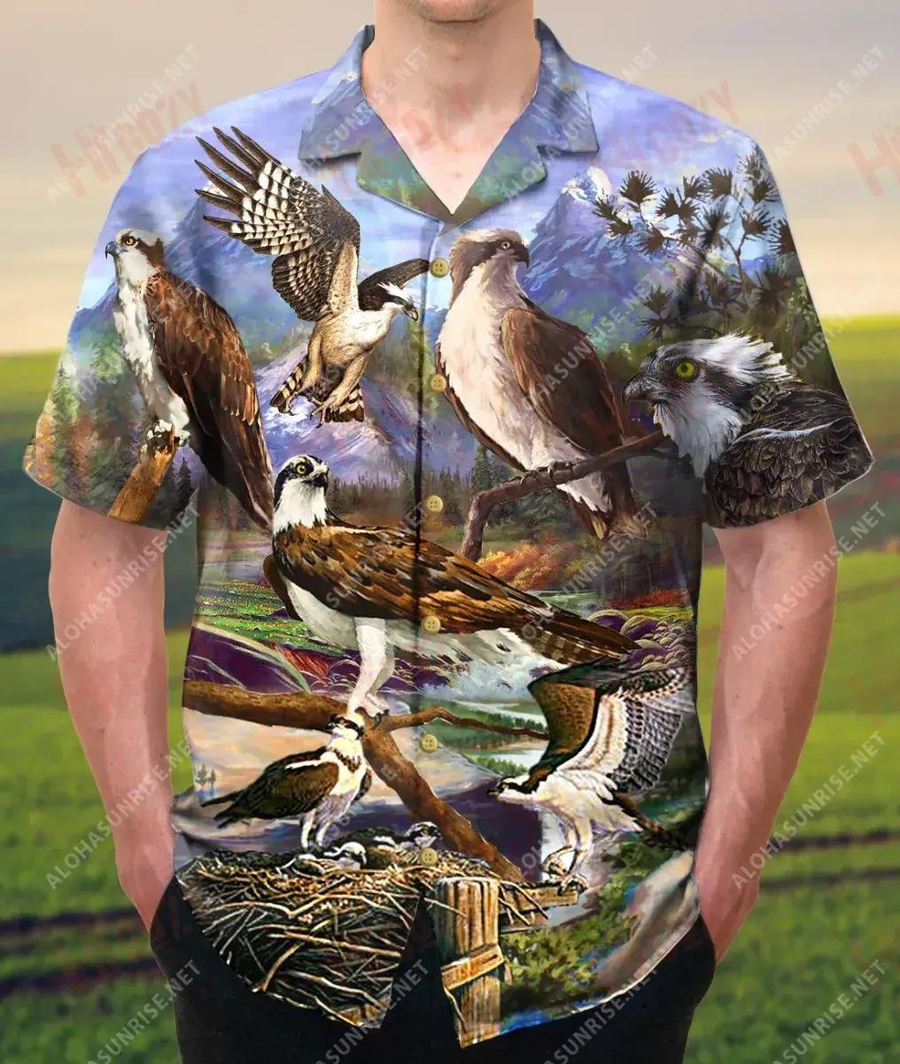 Be Still And The Sky Will Speak To You Osprey Unisex Hawaiian Shirt Vacation Short Sleeve Custom Hawaiian Shirts Hawaiian Shirts For Women, Hawaiian Shirt Gift, Christmas Gift