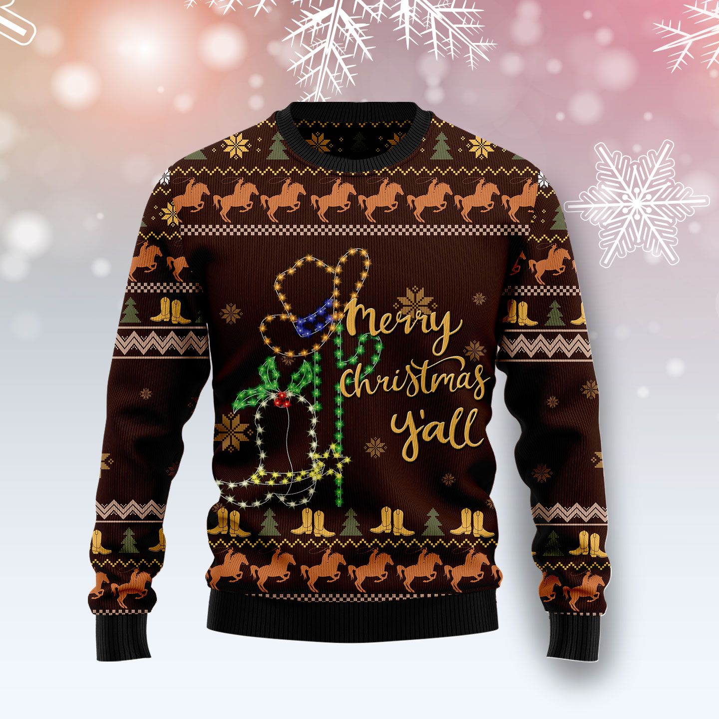Cowboy Boots Ugly Christmas Sweater, Christmas Ugly Sweater,Christmas Gift,Gift Christmas 2022