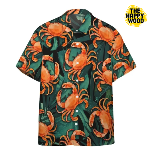 Crabs Hawaiian Hawaii Shirt, Hwaiian For Gift