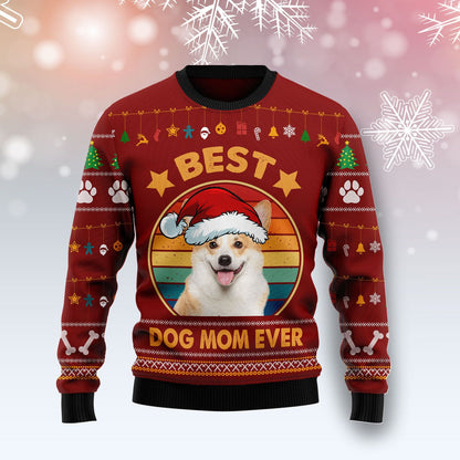 Cardigan Welsh Corgi Best Dog Mom Ever Ugly Christmas Sweater, Christmas Ugly Sweater,Christmas Gift,Gift Christmas 2024