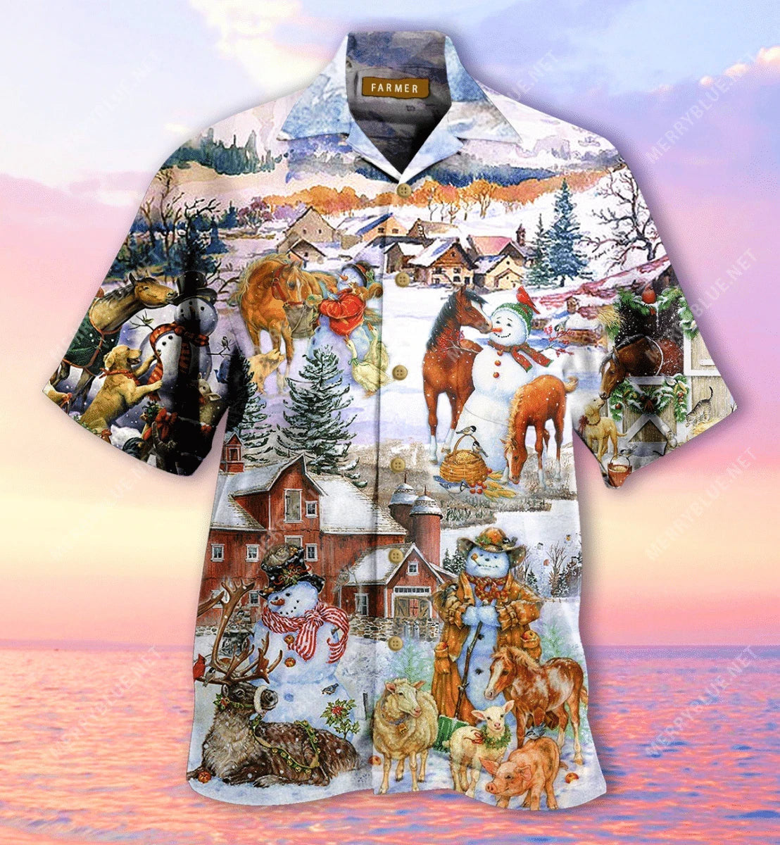 Design Hawaiian Shirt Christmas Is Better On Farm,Hawaiian Shirt Gift, Christmas Gift