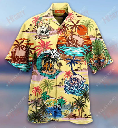 Discover Skull Islands Short Hawaiian Shirt Vacation Hawaiian T Shirts Custom Hawaiian Shirts Funny Hawaiian Shirts, Hawaiian Shirt Gift, Christmas Gift