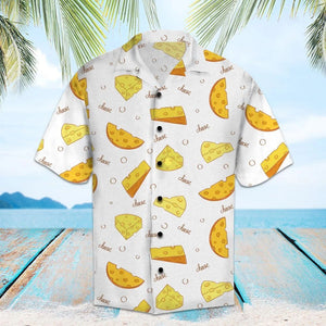 Amazing Cheese Pieces Pattern Hawaiian Shirt, Hawaiian For Gift