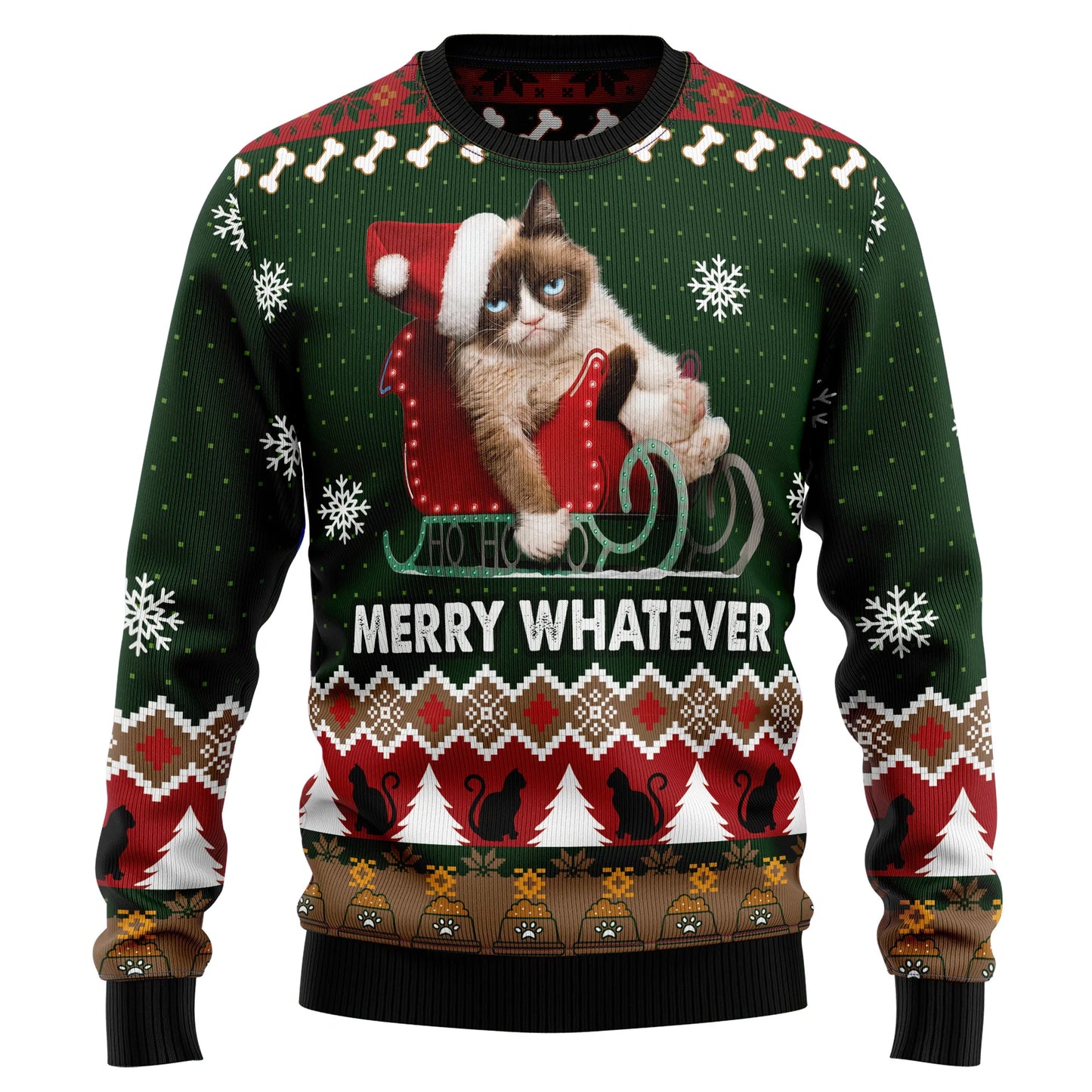 Grumpy Cat Ugly Christmas Sweater,Christmas Ugly Sweater,Christmas Gift,Gift Christmas 2024