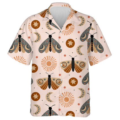 Theme Celestial Butterfly Moon And Sun Hawaiian Shirt,Hawaiian Shirt Gift, Christmas Gift