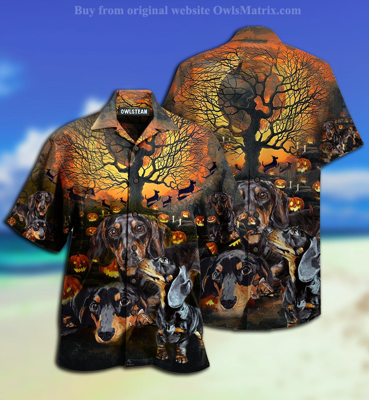 Dogs Awesome Dachshund - Hawaiian Shirt_Hawaiian Shirt Gift, Christmas Gift