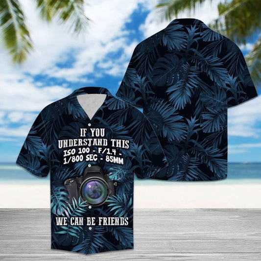 Tropical Plants Themed Camera If You Understand Pattern Hawaiian Shirt, Hawaiian Shirt Gift, Christmas Gift