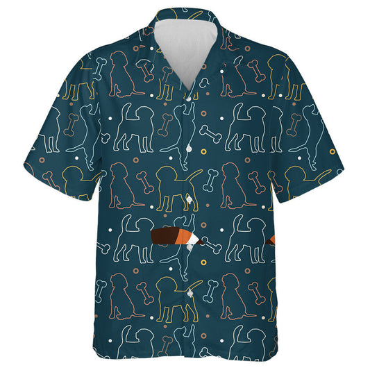 Cartoon Home Pet Beagle In Poses Hawaiian Shirt, Hawaiian For Gift