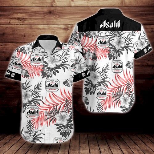 Asahi Beer Logo Hawaiian Shirt, Christmas Gift