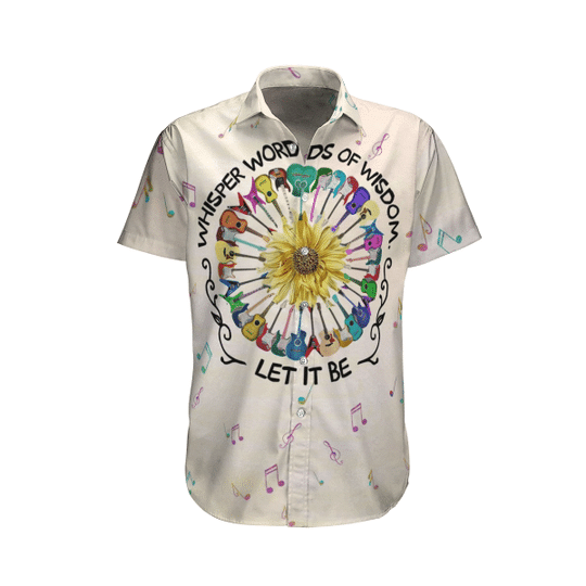 Hippie Pattern On White Background Hawaiian Shirt, Hawaiian Shirt Gift, Christmas Gift