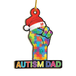 Autism Dad Ornament, Christmas Ornament Gift, Christmas Gift, Christmas Decoration