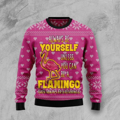 Be A Flamingo Ugly Christmas Sweater, Christmas Ugly Sweater,Christmas Gift,Gift Christmas 2022