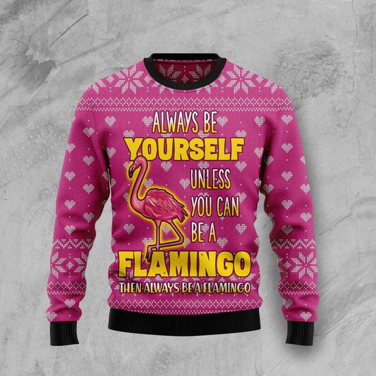 Be A Flamingo Ugly Christmas Sweater, Christmas Ugly Sweater,Christmas Gift,Gift Christmas 2022