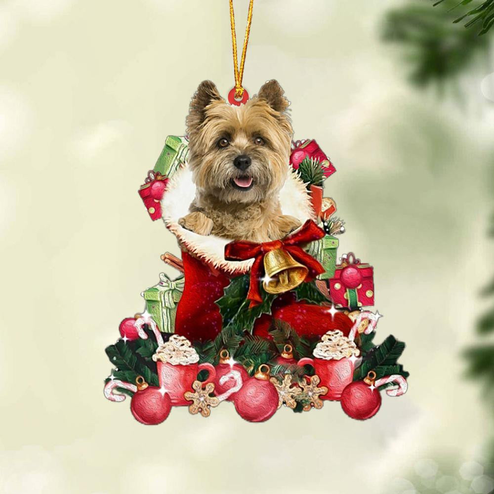 Cairn Terrier-Red Boot Hanging Christmas Plastic Hanging Ornament, Happy Christmas Ornament, Christmas Gift, Christmas Decoration