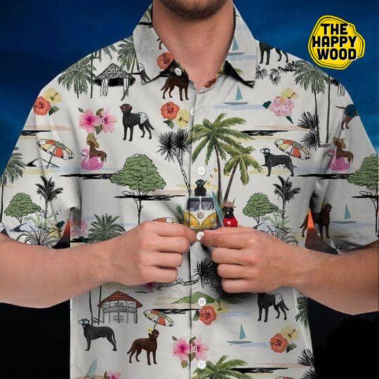 Curly Coated Retriever Hawaiian Shirt Hawaiian Shirt Hawaii Beach Retro, Hawaiian Shirt Gift, Christmas Gift