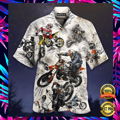 Motocross Hawaiian Shirt, Hawaiian Shirt Gift, Christmas Gift