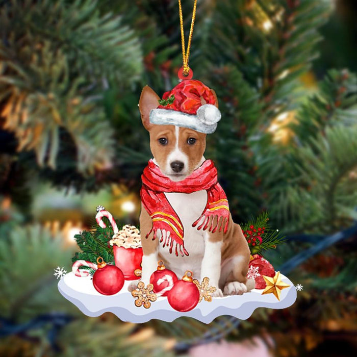 Basenji-Better Christmas Hanging Christmas Plastic Hanging Ornament, Christmas Ornament Gift, Christmas Gift, Christmas Decoration